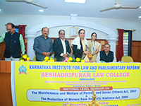  Seshadripuram Law College in association with KILPAR had organised National Level Seminar on “The Maintenance and Welfare of Parents and Senior Citizens Act, 2007” & “The Protection of Women from Domestic Violence Act, 2005” on 16.12.2022.