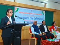 Constitution Day Celebration by Sri. Sandhesh Chouta, Senior Counsel, High Court of Karnataka on  17.12.2022.