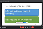  Webinar on Gender Sensitization by Smt. Bhavana C., Assistant Professor and Certified Trainer on Posh, Bengaluru on 18.01.2022