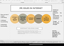 A WEBINAR ON CYBERSPACE AND IPR BY Dr. Nandini C. P., Associate Professor of Law Visakhapatnam, Andhra Pradesh on 24.02.2023