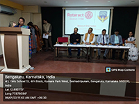 Seshadripuram Institute of Commerce and management and Seshadripuram Law College in association with  Rotary Bangalore south parade by  rotarian and resource person Sri. Krishna Arjun on 06.01.2023.