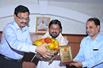 Dr.Siddhalingiah ,renowned Kannada Poet was felicitated by the dignitaries.
