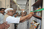   Dr. H. Sreenivasaiah and Sri. N. R. Panditharadhya, President, Seshadripuram Educational Trust inaugurating the Gandhian Study Centre.