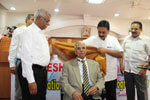  Sri. S.P Shankar was  felicitated  by Dr. Wooday P Krishna, Sri K. Krishnaswamy and Sri. Sadashivappa.